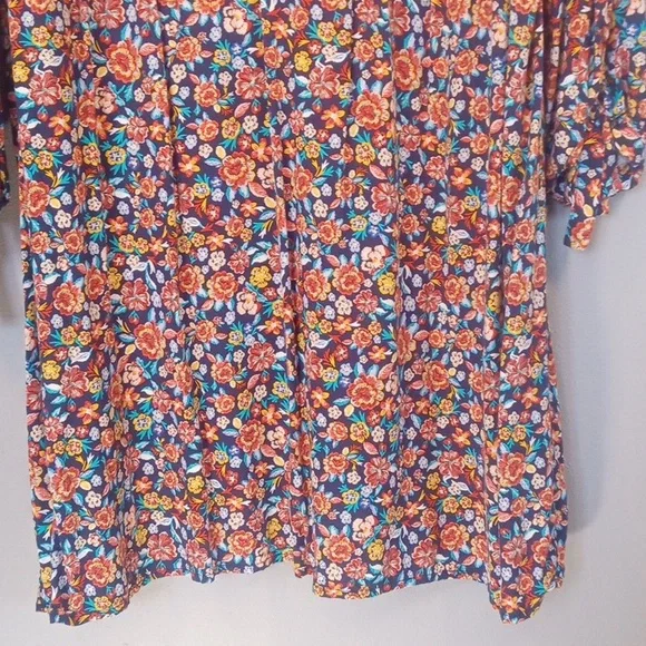 Old Navy Women's Vibrant Floral Midi Dress Size XL - Picture 7 of 9